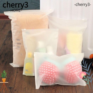 Cherry3 กระเป๋าเดินทางพลาสติกใส กันน้ํา 5 ชิ้น