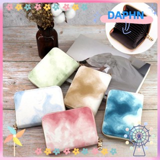 Daphs กระเป๋าใส่บัตร อเนกประสงค์ มีซิป 9 ช่อง กันแม่เหล็ก สีพื้น สําหรับผู้ชาย