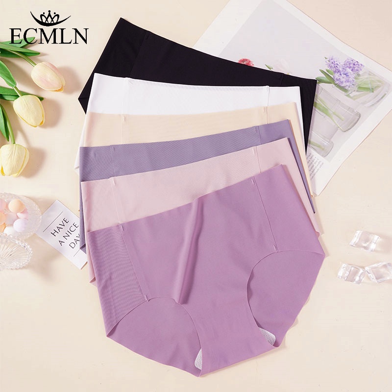 ecmln-กางเกงชั้นใน-ผ้าเรยอน-ไร้รอยต่อ-พลัสไซซ์-เซ็กซี่-สําหรับผู้หญิง