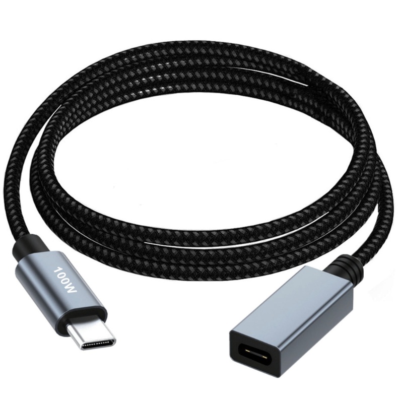 cre-สายเคเบิลต่อขยาย-usbc-480gbps-100w-usb-type-c-ตัวผู้-เป็นตัวเมีย-ไนล่อน-ชาร์จเร็ว