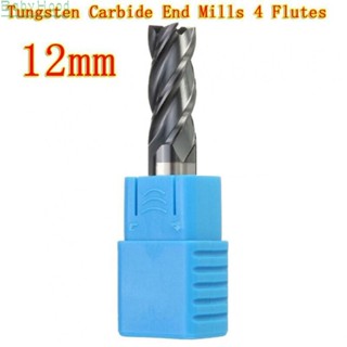 【Big Discounts】12MM Tungsten Carbide End Mill 4 Flute HRC50 75MM Length Flat Bottom 12MM Shank#BBHOOD