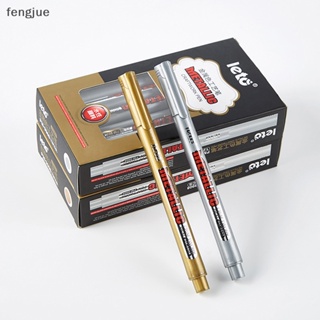 Fengjue ปากกามาร์กเกอร์ สีเมทัลลิก สีทอง สีเงิน สําหรับตกแต่งสมุดภาพ เครื่องเขียน อัลบั้ม Diy TH