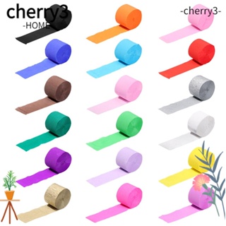 Cherry3 ม้วนกระดาษเครป สําหรับตกแต่งฉากหลังถ่ายรูปเด็กทารก DIY 1 ม้วน