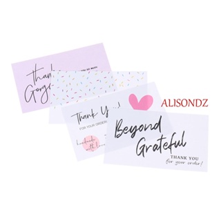 Alisondz การ์ดอวยพร ลาย Thank You สีชมพู แฮนด์เมด สําหรับตกแต่ง