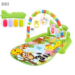 BW3 Baby Piano Music Play Gym เสื่อกิจกรรมพร้อมของเล่นการ์ตูนถอดออกได้สำหรับเด็กวัยหัดเดิน 3-12 เดือน