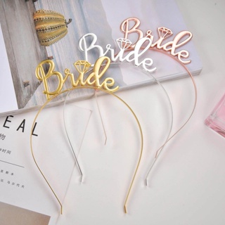 ผ้าโพกศีรษะ อัลลอย พิมพ์ลายตัวอักษร BRIDE TO BE แฟชั่นสําหรับผู้หญิง