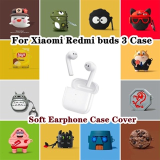 【Case Home】เคสหูฟัง แบบนิ่ม กันกระแทก ลายการ์ตูน สําหรับ Xiaomi Redmi buds 3 Redmi buds 3