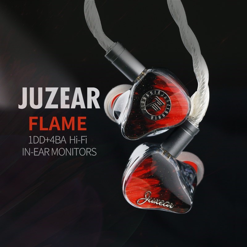 juzear-flame-1dd-4ba-หูฟังอินเอียร์-มอนิเตอร์-พร้อมสายเคเบิล-iem-ถอดออกได้-สเตอริโอไฮไฟ