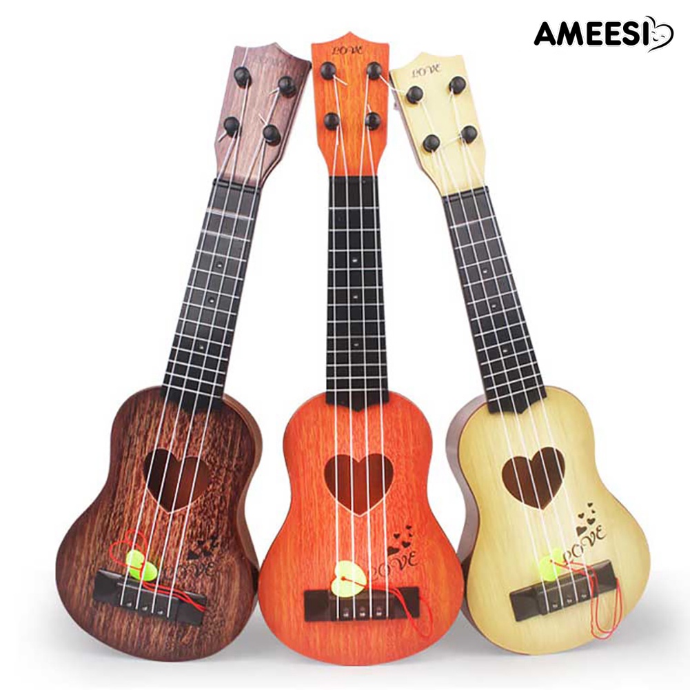 ameesi-เครื่องดนตรีอูคูเลเล่-กีตาร์-สี่สาย-คลาสสิก-ขนาดเล็ก-ของเล่นเสริมการเรียนรู้เด็ก