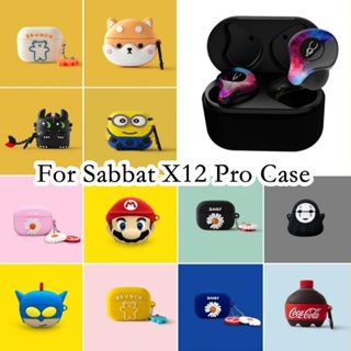 【พร้อมส่ง】เคสหูฟัง แบบนิ่ม ลายการ์ตูน สําหรับ Sabbat X12 Pro X12 Pro