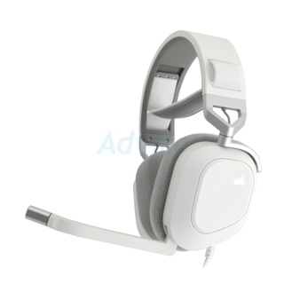 HEADSET (7.1) CORSAIR HS80 RGB USB WIRED WHITE