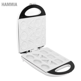  HAMMIA กระทะคุกกี้ไฟฟ้าความร้อนสองด้านเครื่องทำคุกกี้มัลติฟังก์ชั่นสำหรับอาหารเช้าที่บ้านสีขาว