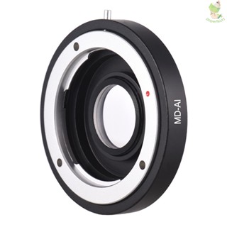 Md-ai แหวนอะแดปเตอร์เมาท์เลนส์ พร้อมเลนส์แก้ไข สําหรับ Minolta MD MC Mount Lens to Fit for AI F Mou Came-8.9