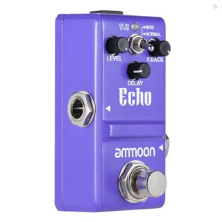 Audioworld ammoon Nano Series Delay แป้นเหยียบเอฟเฟคกีตาร์ แบบอลูมิเนียมอัลลอยด์