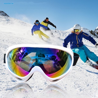 Aoyuedan แว่นตาเล่นสกี ป้องกันใบหน้า พร้อมกระจก ป้องกันหมอก ออกแบบมาเพื่อการเล่นสกี สโนว์บอร์ด สําหรับผู้ชาย และผู้หญิง