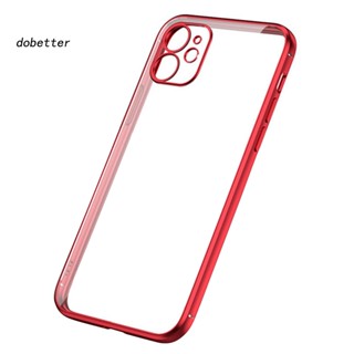 &lt;Dobetter&gt; เคสโทรศัพท์มือถือแบบนิ่ม ใส สีเหลือง สําหรับ iPhone X XR 11 11 Pro 12 12 Pro