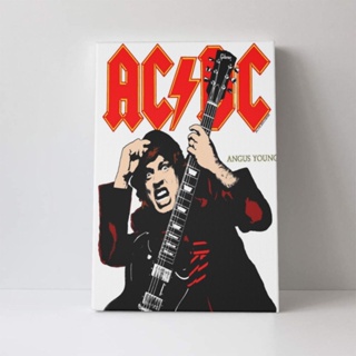 โปสเตอร์ภาพวาดผ้าใบ AC/DC สําหรับตกแต่งผนังบ้าน ห้องนอนเด็กผู้ชาย และเด็กผู้หญิง