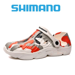 Shimano รองเท้าแตะยาง พื้นแบน ระบายอากาศ เหมาะกับเดินชายหาด แฟชั่นฤดูร้อน สําหรับผู้ชาย