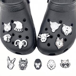 【Hot Animal Logo Series】Jibbitz Crocs จี้รูปการ์ตูน PVC สําหรับตกแต่งรองเท้าเด็กผู้หญิง และเด็กผู้ชาย