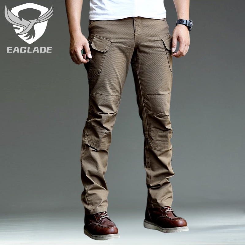eaglade-กางเกงคาร์โก้ยุทธวิธี-สําหรับผู้ชาย-ix7-ii-สีน้ําตาล-ยืดหยุ่นได้