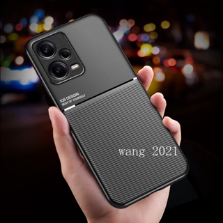 Ready Stock 2023 New Casing เคส Redmi Note12 Note 12S Note 12 Pro+ Plus 4G 5G Phone Case Mens Business Invisible Magnet Chip Back Cover เคสโทรศัพท