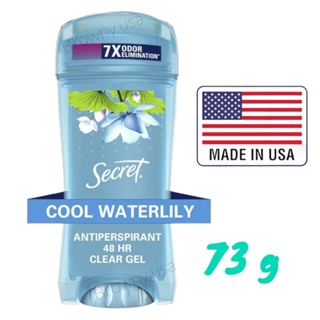Secret Clear Gel Antiperspirant and Deodorant for Women Waterlily Scent 73g