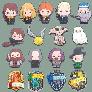 เข็มกลัด รูปการ์ตูนอนิเมะ Harry Potter Jibitz Charm น่ารัก เครื่องประดับ สําหรับผู้หญิง