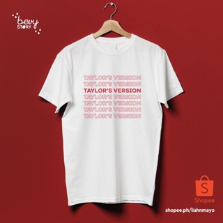 เสื้อยืด คอลูกเรือเสื้อยืดคอกลมBevyStory | Taylor Swift All Too Well Red Aesthetic Shirts ไอเดียของขวัญ Unisexผ้าฝ้ายแท