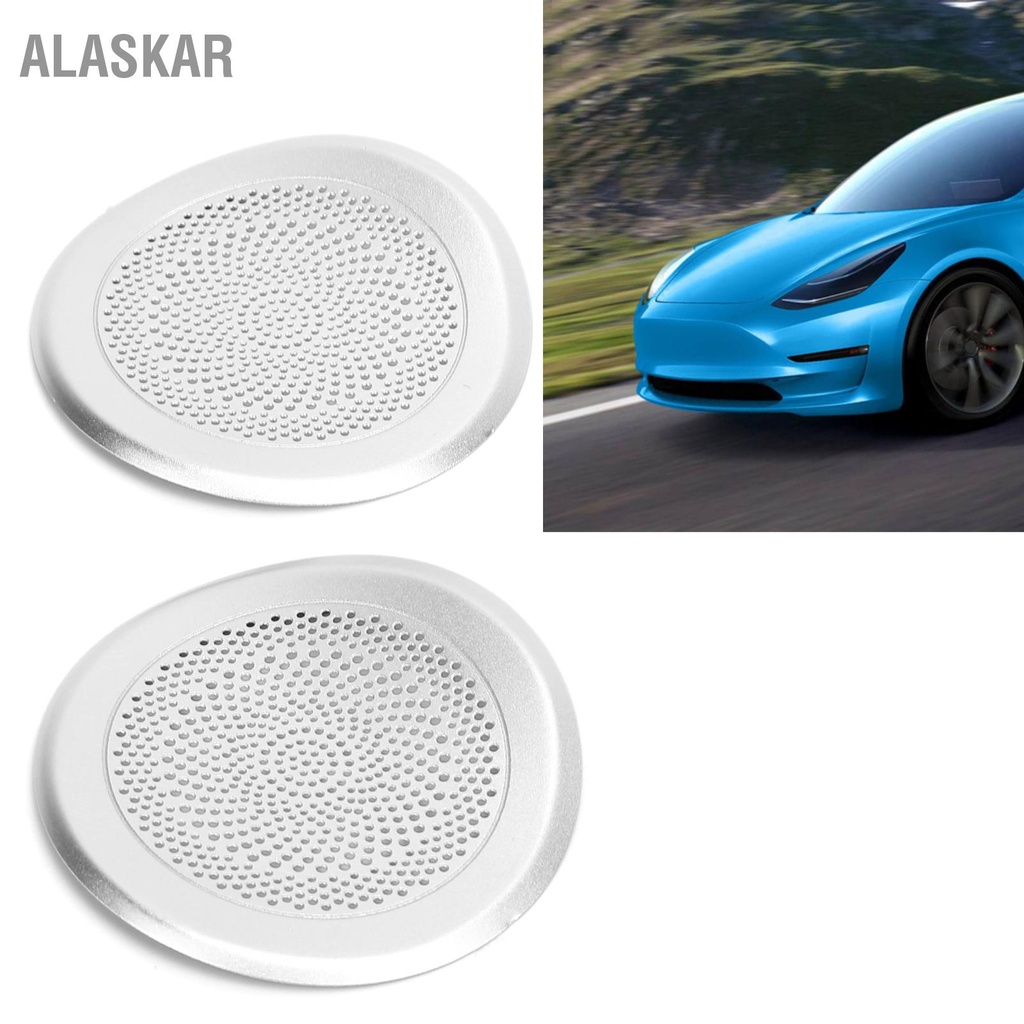 alaskar-คู่เสาฝาครอบลำโพงหลังคารถยนต์อุปกรณ์เสริมสำหรับรถยนต์สำหรับ-tesla-รุ่น-3-y-2017-2020