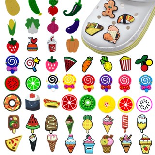 Crocs Jibbitz Pins จี้รูปการ์ตูนผลไม้ สําหรับตกแต่งรองเท้า DIY