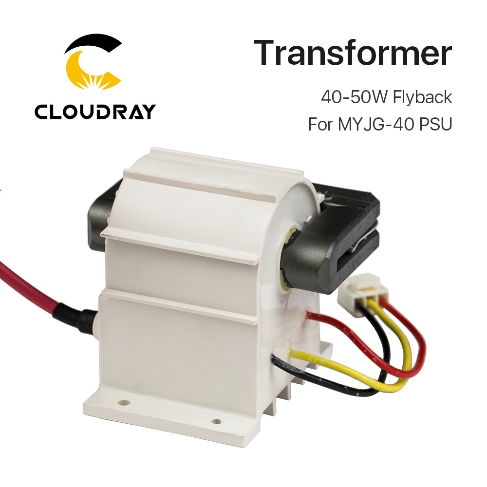 cloudray-หม้อแปลงไฟฟ้าแรงสูง-40-50w-สําหรับพาวเวอร์ซัพพลายเลเซอร์-co2-psu-myjg-40-50