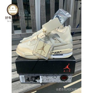 Off White Broken 2hda Stock Enough x air jordan 4 retro Spvelan Create aj4 รองเท้าบาสเก็ตบอล cv9388-100 NIST