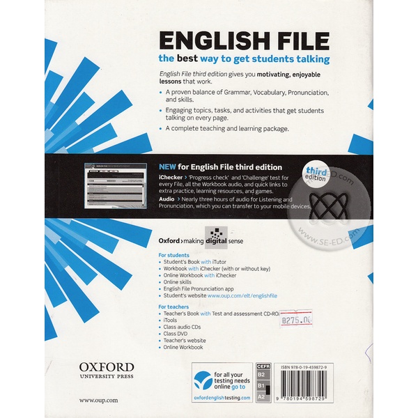 bundanjai-หนังสือเรียนภาษาอังกฤษ-oxford-english-file-3rd-ed-pre-intermediate-workbook-without-key-ichecker-p