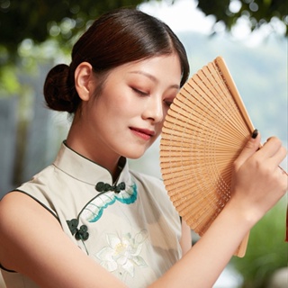 #พัดลม#Ya Fantang พัดไม้ไผ่ ขนาดเล็ก 18 ซม. 3 สี แฮนด์เมด สไตล์ญี่ปุ่น สําหรับผู้หญิง
