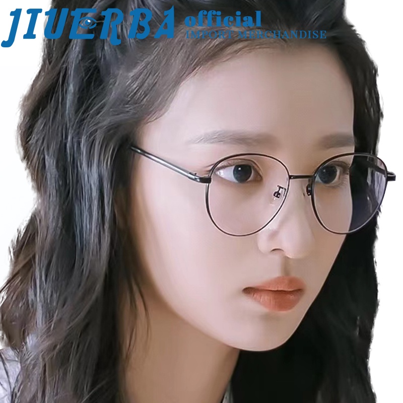 jiuerba-แฟชั่นเกาหลี-นําเข้า-ป้องกันแสงสีฟ้า-สายตาสั้น-แว่นตาคลาสสิก-ทรงกลม-โฟโตโครมิก-เปลี่ยนสี-pro-ป้องกันรังสี-เปลี่ยนเลนส์คอมพิวเตอร์-แว่นตา-สําหรับผู้ชาย-และผู้หญิง
