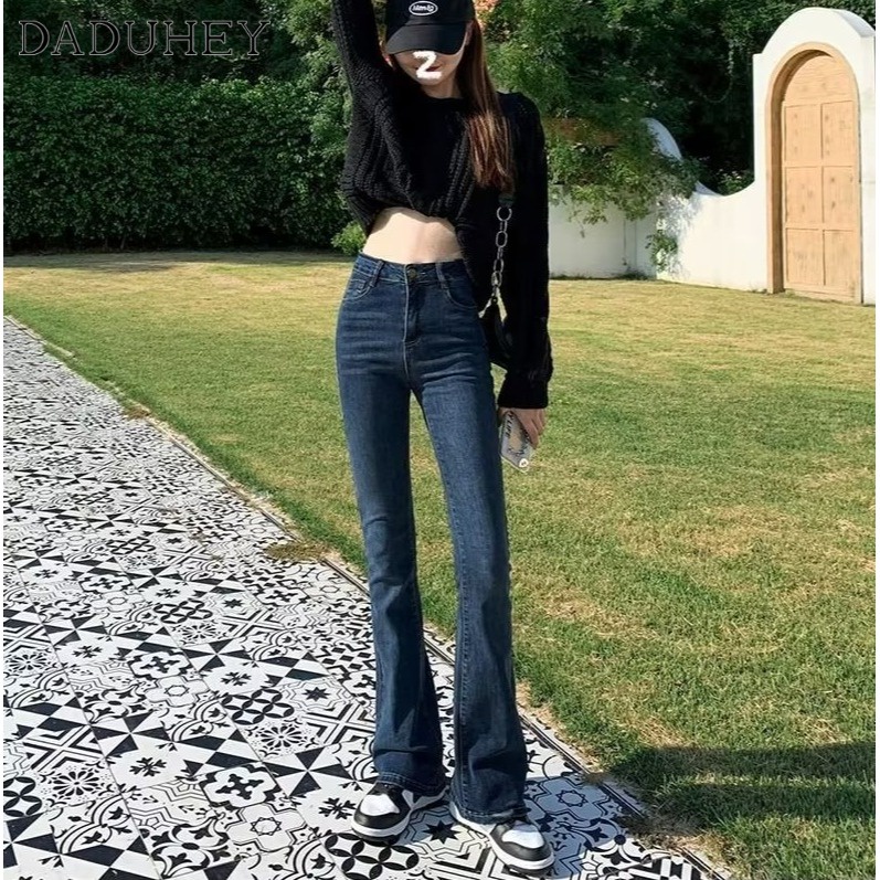 daduhey-womens-summer-design-sense-niche-high-waist-slimming-horseshoe-pants-fashion-slightly-flared-bootcut-jeans