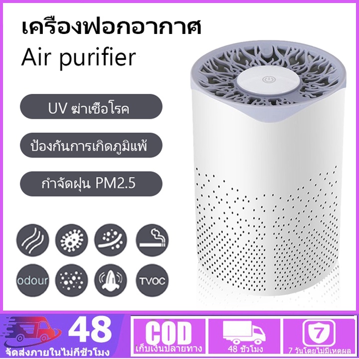 air-purifier-เครื่องฟอกอากาศในห้องนอ-กรองฝุ่น-pm2-5-anti-virus-ปรับอากาศ-กรองอากาศ-เครื่องฟอกอากาศในรถยนต์