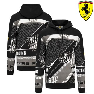 ใหม่ล่าสุด F1 เสื้อกันหนาว มีฮู้ด แขนยาว ลาย Scuderia Ferrari F1 2022 แฟชั่นฤดูใบไม้ผลิ สําหรับผู้ชาย และผู้หญิง 2023