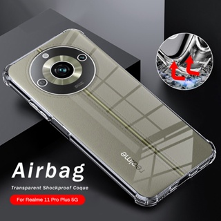 Clear Airbags Anti-Fall Protective Case For Realme11 Realme 11 ProPlus Pro+ 5G TPU Soft Shockproof Cover