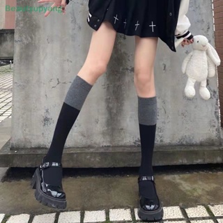 [Beautyupyang] ถุงเท้าผ้าฝ้าย ความยาวเหนือเข่า สไตล์เกาหลี แฟชั่นโลลิต้า 1 คู่