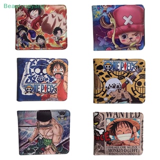 [Beautyupyang] กระเป๋าสตางค์ หนัง PU ลายการ์ตูนอนิเมะ One Piece Zoro Luffy Ace สําหรับผู้ชาย ผู้หญิง
