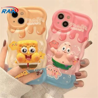 เคสโทรศัพท์มือถือ TPU ลายไอศกรีม SpongeBob Patrick Star Wave Edge สําหรับ Samsung A14 A04 A04E M23 A13 A03S A53 A73 A33 A02 A50S A30S A23 A22 A21S A12 A02S A11 A51 A10 A30 M12 A71 A53 A32