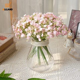ช่อดอกไม้ปลอม สีขาว สีชมพู สําหรับตกแต่งงานแต่งงาน