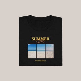 ร้อน a Summer Time เสื้อยืด T-shirt Unisex Cotton 100%