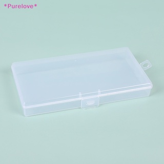 Purelove&gt; กล่องพลาสติกใส PP ทรงสี่เหลี่ยม ขนาดใหญ่ สําหรับเก็บหน้ากากอนามัย