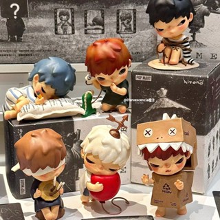 【ของแท้】ฟิกเกอร์ Popmart Hirono v4 MIME The Shoe Of Identity Series Blind Box เครื่องประดับ สําหรับของขวัญ