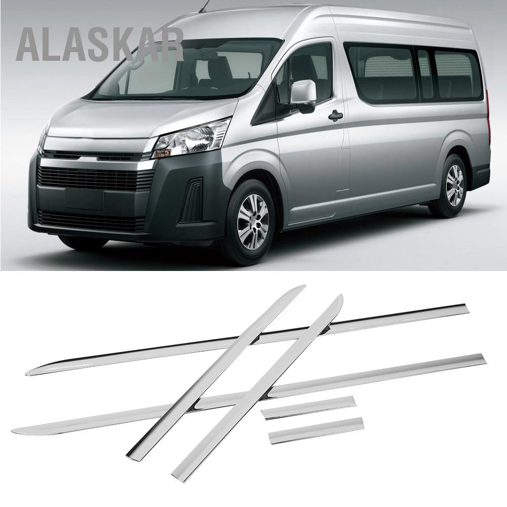 alaskar-abs-สีเงินรถด้านข้างแผงประตู-body-trim-fit-สำหรับ-hiace-2019