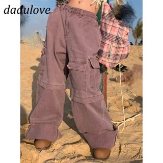 DaDulove💕 New American Ins High Street Retro Tooling Casual Pants Niche High Waist Wide Leg Pants Trousers