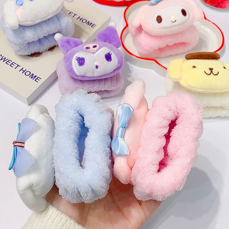 sanrio-my-melody-cinnamoroll-kuromi-หนึ่งคู่-ล้างหน้า-และสายรัดข้อมือ-ดูดซับน้ํา-กีฬาทางน้ํา-เหงื่อ-เช็ด-สร้อยข้อมือ-การ์ดข้อมือ-น่ารัก