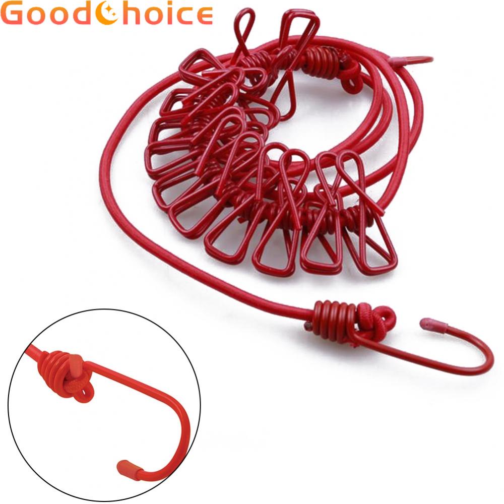 Clothes Line Clothesline Elasticated Washing Line Windproof Bungee Cord Shopee Thailand